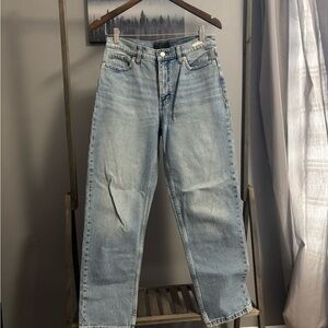 Banana Republic Light Blue High-Rise Straight Leg Jeans